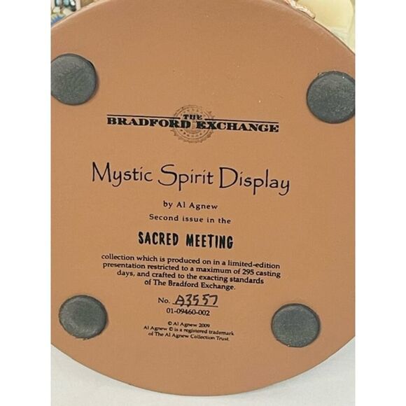 Bradford Exchange Mystic Spirit Display Sacred Meeting Bull Skull Horn Figure - Picture 9 of 10